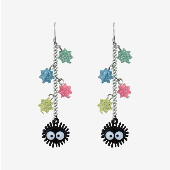 Hot Topic Jewelry - nickel free studio ghibli spirited away soot sprite earrings